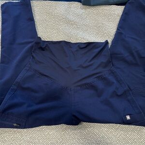 Figs Navy Blue Maternity Pants